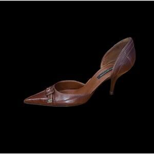Sergio Rossi Blown Leather Heels | Size 9